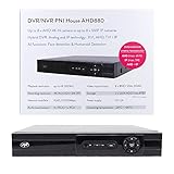 DVR/NVR PNI House AHD880, 8 canali analogici 4K-N o 8 canali 5MP, H265+, ingresso audio, uscita audio, USB2.0, 2 x SATA max 8TB