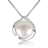 B.Catcher collana in argento per donna gioielli in argento 925 e perla d acqua dolce collane