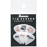 Tim Henson Signature Pick, Teardrop shape, 1.11mm, Polyacetal, Color: Black and White