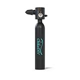 CHIKADIV C300 0.5L Mini Bombola Sub Bombola Ossigeno da 5 a 10 Min Alluminio Aeronautico Bombola Portatile Respiratore Subacqueo Subacquea Attrezzatura di Salvataggio per Lo Snorkeling