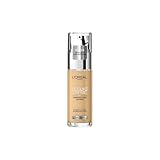 L Oréal Paris Fondotinta Liquido, Incarnato Uniforme e Illuminato, Finish Naturale, Per Tutti i Tipi di Pelle, Formula con Acido Ialuronico, Accord Parfait, Tonalità: 3D/W Golden Beige