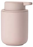 Zone Denmark - Ume, Dispenser per Sapone Liquido in gres con Rivestimento Soft Touch, Colore “Nude”