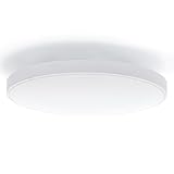 M Ledme - Plafoniera a LED 30W, Lampada da soffitto per bagno IP44, 3.000 lumen, Luce colore neutro (4500K) per bagno, cucina, balcone