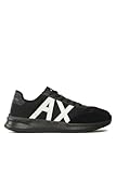 Armani Exchange Men s Dusseldorf Contrast Logo, Sneaker, Scarpe da Ginnastica Uomo, Nero/Bianco (Black/Black/off Whit), 42 EU