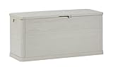 Toomax baule Multibox Woody s portaoggetti,volume 280 litri, dimensioni 117x45x56h cm, colore grigio tortora.