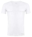 Fila FU5001 T-Shirt, Maglietta a Manica Corta Uomo, Bianco, L