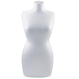 Rayher Hobby Rayher Torso 3316800 - Busto femminile in polistirolo, larghezza circa 20 cm, colore: Bianco