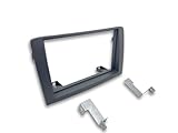 BSSTORE® Mascherina 2DIN Adattatore Autoradio Cornice Stereo Per Idea Dal 2005 Con Kit Fissaggio - Grigio