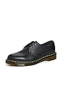 Dr Martens VEGAN 1461 Scarpe basse stringate, Unisex, Nero, 42