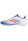 adidas F50 Club Football Boots Flexible Ground, Scarpe da Calcio per Terreni compatti Unisex-Adulto, Cloud White/Solar Red/Lucid Blue, 41 1/3 EU