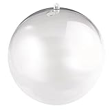 Rayher Sfera -Plastica, Apribile 18Cm Ø, Cristallo, con Foro 15 Mm P.Catena LED, 3946337