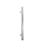 API Maniglione quadro diritto in acciaio inox satinato per porte interne esterne serramenti e negozi (Lunghezza 600 mm - Interasse 400 mm)