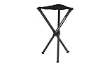 Walkstool - Modello Basic - Nero - Sgabello Pieghevole 3 Piedi Regolabili in Alluminio - Altezza Seduta 50 cm - Sgabello Pieghevole - Carico Massimo 150 kg - Prodotto in Svezia