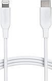 Amazon Basics, Cavo USB-2.0 da tipo C a Lightning (certificato MFi), 1.8 m, bianco