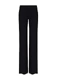 Pantaloni Palazzo Vita Alta in Cotone Elasticizzato (Nero, M)