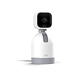 Blink Mini Pan-Tilt Camera | Videocamera intelligente di sicurezza, da interni, plug-in, audio bidirezionale, video HD, rilevazione di movimento, funziona con Alexa | Bianco