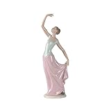 LLADRÓ Nao by Statuetta da collezione in porcellana, motivo: la danza è finita, altezza 35,6 cm, elegante ballerina