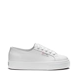 Superga 2730 Nappa Scarpe con Lacci, Optical White, 37 Donna