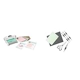 Kit iniziale per fustellatura e goffratura manuale Sizzix Big Shot Plus (9") & Kit di Attrezzi per Carta 662225, Set di 10 Pezzi, Multicolore, 22 x 17 x 3 cm