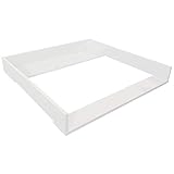 Puckdaddy - Fasciatoio Espen compatibile con cassettiera IKEA Malm e simili - fasciatoio in legno bianco 80x78x10 cm - fasciatoio di alta qualità incl. materiale di fissaggio per montaggio a parete