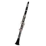 Buffet Clarinetto Si Bemolle Clarinetto Ebanite Nero Con Chiavi Nichelate Cintura Panno Lucidante Morbido 8 Cuscinetti