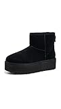 UGG Classic Mini Platform, Stivali alla Moda Donna, Nero, 39 EU