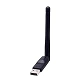 USB Wifi - Adattatore di rete wireless | Scheda di rete wireless | Adattatore WiFi con antenna ad alto guadagno | Ricevitore WiFi con antenna 2DB | Il dongle wireless USB WiFi supporta PC laptop