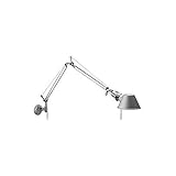 Artemide Tolomeo Lampada Mini Parete, Alluminio, A005910+A025150