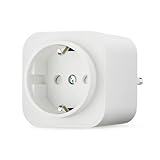 Amazon Basics Presa intelligente 2.4 GHz Wi-Fi smart plug, singola per interni (presa europea), compatibile solo con Alexa, bianco, 1 pezzo