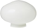 Westinghouse 8705140 Paralume Opal Frosted Mushroom Shade, Vetro, Bianco