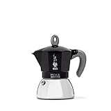 Bialetti - Moka a induzione, caffettiera moka, adatta a tutti i tipi di piani cottura, 4 tazze di caffè espresso (150 ml), nero