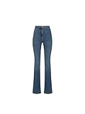 Elisabetta Franchi Jeans a zampetta con placche Logo Blu Blue Denim