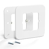 Meross Placche a Parete per Scatola 503, Placche per Interruttori Compatibile con Meross Termostato WiFi, Copri Cassetta per Scatola 503 Contiene Due Placche e Viti, 12CM×12CM