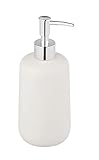 Wenko all_Star Dispenser di Sapone Olinda, Bianco, Accessorio da Bagno con Finitura Opaca, 0,5 l (70188400)