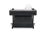 HP DesignJet T630 Stampante per Grandi Formati da 91 cm 5HB11A, Formati supportati da A4 ad A0, velocità 76 Pagine A1 all’Ora, Gigabit Ethernet, USB Hi-Speed 2.0, Wi-Fi, Garanzia 1 Anno, Nero