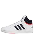 adidas Hoops 3.0 Mid Classic Vintage Shoes, Sneakers Uomo, Cloud White Legend Ink Vivid Red, 39 1/3 EU