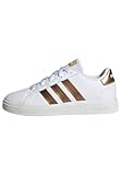 adidas Grand Court Sustainable Lace Shoes, Sneaker, Cloud White/Cloud White/Matte Gold, 38 2/3 EU