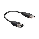 RIIEYOCA 20 cm USB 2.0 tipo A maschio a IEEE 1394 Firewire 6 pin, cavo convertitore dati per fotocamera digitale, videocamera, laptop, DV, nero