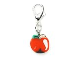 Apple Charm Miniblings Pendant apples fruits fruit apple slice red