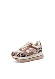 QUEEN HELENA Sneakers Platform Scarpe da Ginnastica Leggere Casual Donna X31-29 (Leopardato, Sistema Taglie Calzature EU, Adulto, Donna, Numero, Media, 37)