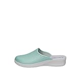 inblu Pantofole Sanitarie Donna Ortopediche Zoccoli Antomiche da Ospedale Scarpe Slip on Infermieri OSS IB-5033N (Verdino, 40)