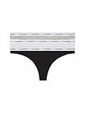 Calvin Klein Perizomi Donna Confezione da 3 Modern Logo Tanga, Multicolore (Black/White/Grey Heather), L