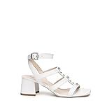 Nero Giardini E218441DE Sandali Donna In Pelle - Bianco 38 EU