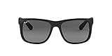 Ray-Ban Justin, Montature Uomo, Nero (601 8g), 55 mm