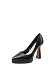 QUEEN HELENA Scarpe Eleganti con Tacco Alto Décolleté con Plateau Donna K3176 (Nero, Numeric_38)