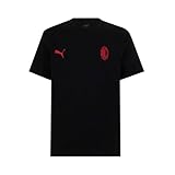 AC Milan T-Shirt Ess, Maglietta in Cotone, Adulto, M