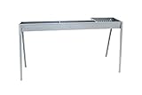 Cuoci Arrosticini con Barbecue a Carbone 140 cm Lisa Luxury Milano Grill 100+40