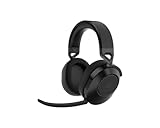 CORSAIR HS65 WIRELESS Cuffie da Gioco Multipiattaforma Senza Fili con Bluetooth - Suono Surround Dolby 7.1 - Microfono Omnidirezionale - iCUE - PC, Mac, PS5, PS4, Nintendo Switch, Mobile - Carbonio