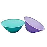 Tupperware Set (2) ciotola da dessert Allegra 275 ml, 1 x lilla/viola + 1 x ciotola da dessert alla menta