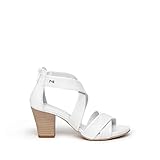 Nero Giardini E307510D Sandali Donna in Pelle - Bianco 40 EU